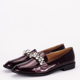 Cumpara ieftin Mocasini lacuiti visinii de tip loafers B331 01
