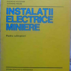 INSTALATII ELECTRICE MINIERE PENTRU SUBINGINERI-M. PASCULESCU, GH. STEPANESCU, GH. MOLDOVAN, AL. PADURE