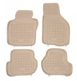 Covorase presuri cauciuc Premium stil tavita Seat Leon 1P 2005-2013 Bej, Rezaw Plast