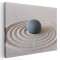 Tablou canvas piatra Zen si nisip, crem, gri 1311 Tablou canvas pe panza CU RAMA 40x60 cm