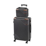 Cumpara ieftin TraveLux Urban IV gurul&oacute;s bőr&ouml;nd szett fekete