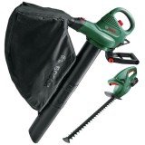 Bosch UniversalGardenTidy 2300 + EasyHedgeCut 18-52-13 - Suflanta de gradina 2300 W 576 m3/h + Masina de tuns gard viu cu 1 acumulator Li-Ion 18 V 2 A
