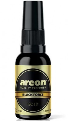 Odorizant Areon Perfume Spray Black Force 30 ML Gold foto