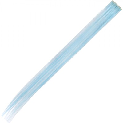 Extensie Păr Dreaptă cu Clips, Albastru, 51cm foto
