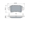 BOSCH 0 986 494 043 set placute frana,frana disc