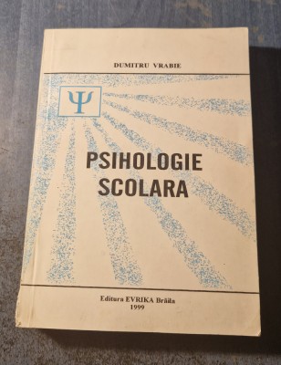 Psihologie scolara Dumitru Vrabie foto
