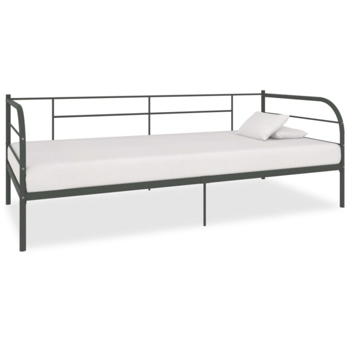 Gossi cadru de pat, gri, 90 x 200 cm, metal