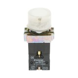 Buton indicator LED alb cu protectie 1NC, 400V/10A, LAY5 Breckner