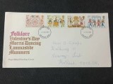 Anglia 1981 - Folclor, serie pe FDC