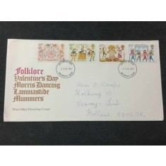 Anglia 1981 - Folclor, serie pe FDC