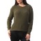 X740-14 Pulover calduros cu maneci lungi si snur la spate
