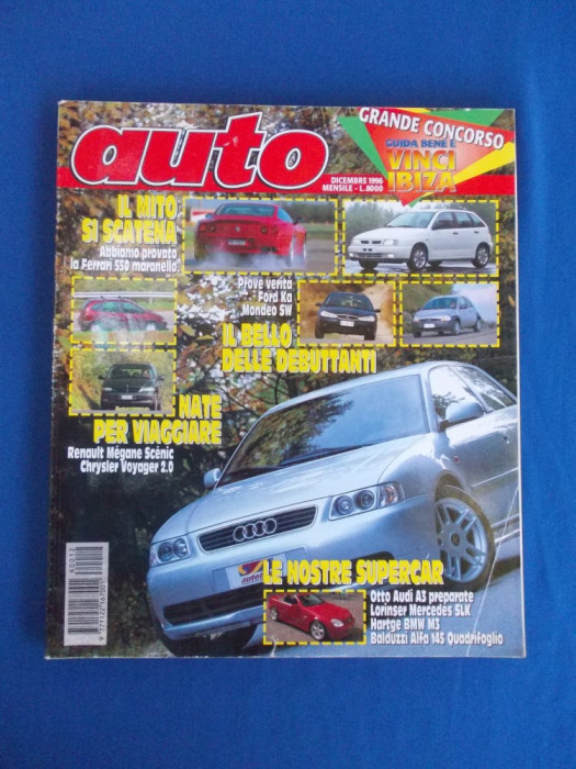 REVISTA AUTO ( IN ITALIANA ) , NR. 12 ( DECEMBRIE ) / 1996