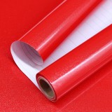 Tapet autoadeziv Decoroom, PVC, rosu, 40 x 300 cm