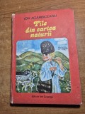 carte pentru copii - file din cartea naturiii - ion agarbiceanu - din anul 1990