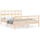 Cumpara ieftin Cadru de pat cu tablie, 160x200 cm, lemn masiv