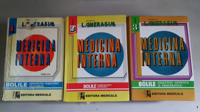 L. Gherasim - Medicina Interna vol. I, II, III - Ed. 2001 foto