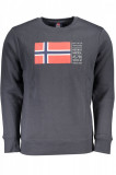 Cumpara ieftin Bluza barbati cu imprimeu cu logo gri inchis, L, Norway