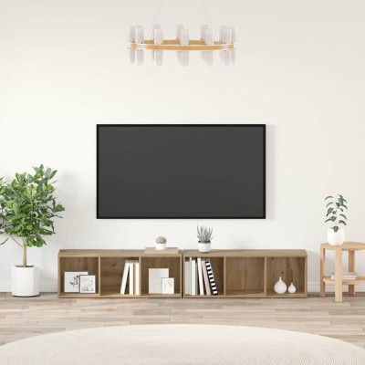 vidaXL Set comodă TV Stejar Artizanal Lemn compozit 3393551 foto