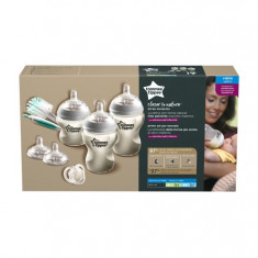 Set biberoane din sticla +0 luni, Tommee Tippee