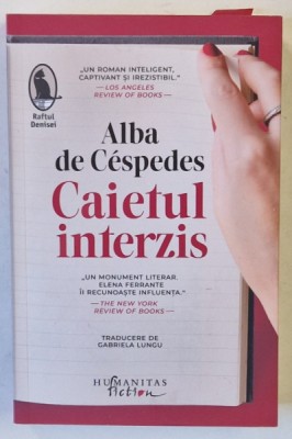 CAIETUL INTERZIS de ALBA DE CESPEDES , 2024 foto