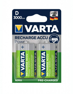 Acumulatori Varta D R20 3000mAh 1,2V Ni-MH set 2 buc. foto