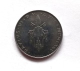 VATICAN 100 lire 1975 UNC _ moneda rara tiraj mic necirculata _ km # 122