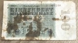 BNKSTR02DE Bancnotă Germania 100 Milioane Mărci 22 August 1923, Stare VG (Uzată, Pete Pronunțate de Murdărie/Ulei și Margini Franjurate)