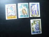 3+1 valori URSS 1957 Arta si Folclor , stampilate, Stampilat