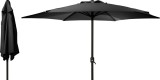 Umbrela de gradina neagra O300 cm cu sistem de deschidere prin manivela