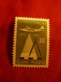 Serie Finlanda 1962 - 150 Ani - Servicii , Transporturi / Avion , 1 valoare
