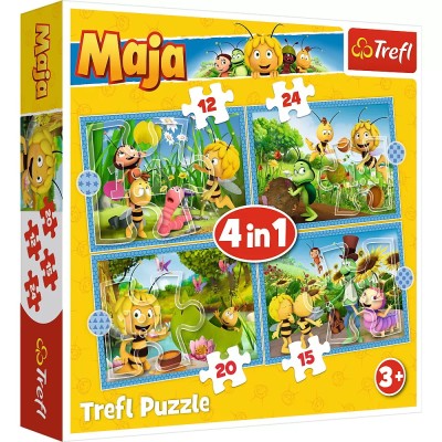 Puzzle Trefl 4in1 Aventurile Albinutei Maya foto