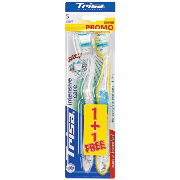 Periuta de dinti manuala Trisa Intensive Care Duo Soft 654108 (2 buc) - NOU