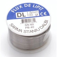 Fludor de lipit cu pasta, 100gr, 1.5mm grosime, SN60, PB40 foto