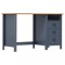 vidaXL Birou Hill cu 3 sertare, gri, 120x50x74 cm, lemn masiv pin
