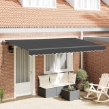 vidaXL Cortina Retractabilă Antracit 400 x 200 cm țesătură 3329798