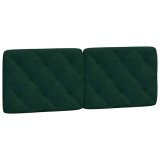 Cumpara ieftin Perna tablie de pat, verde, 140 cm, catifea