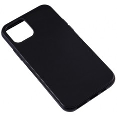 Husa TPU OEM Solid Color pentru Apple iPhone 11 Pro Max, Neagra