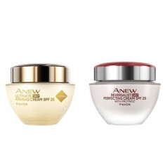 Set 2 creme Anew Ultimate de zi 50 ml si Anew Reversalist de zi 50 ml cu protinol pentru ten, 35 ani +