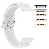 Cumpara ieftin Curea din silicon, compatibila Apple Watch 9|8|7|6|5|4|3|2|1 Series, 49mm|45mm|44mm|42mm, Alb