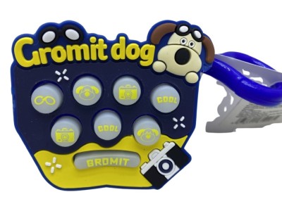 Jucarie interactiva Pop It Gopher cu lumini si muzica, tip breloc,model catel foto