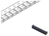 Conector PCB-PCB tată 50 pini 1,27mm TFM argintat SAMTEC
