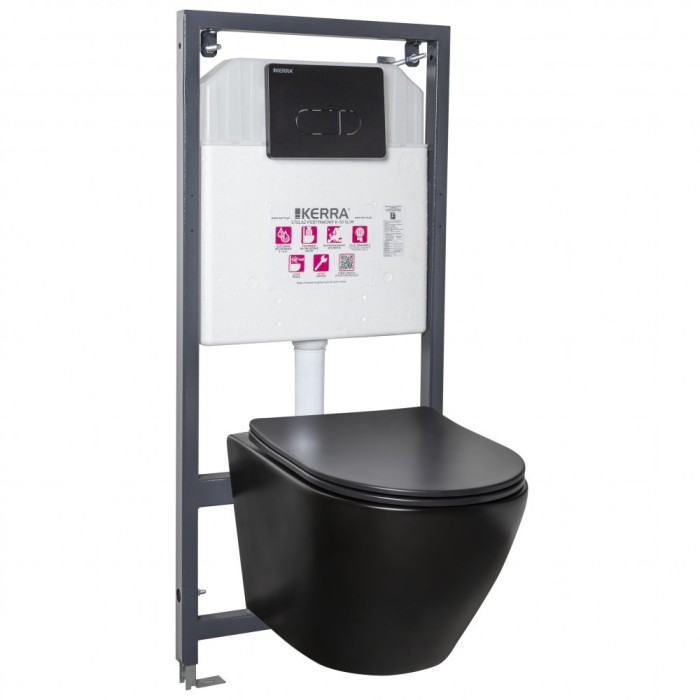 Set rezervor WC Delos montat pe perete