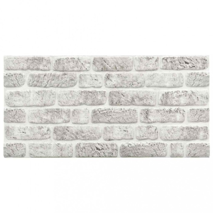 Panouri de perete 3D, model caramida, gri deschis, 10 buc., EPS