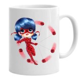 Cana alba personalizata miraculos ladybug miraculous, INOVATIX&reg;. 330 ml