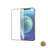 Folie de protectie Ecran HOCO pentru Apple iPhone 12 Pro Max Sticla Securizata Full Glue Set 25 bucati Neagra