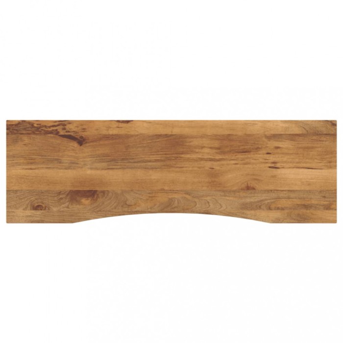 vidaXL Blat birou cu decupaj curbat 160x50x2,5cm lemn masiv mango brut 370213