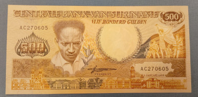 Surinam - 500 Gulden (1988) foto