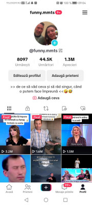 Cont Tik Tok 44,5k foto