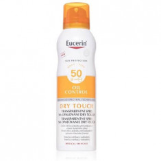 Eucerin Oil Control Spray invizibil pe piele cu protectie solara, SPF 50+, 200 ml