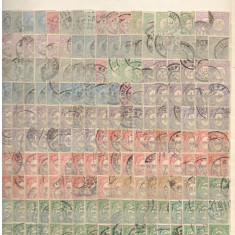 TARILE DE JOS (Olanda). Lot peste 3.200 buc. timbre stampilate